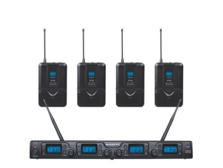 ZZIP TXZZ642 Set radiomicrofono con 4 archetti UHF