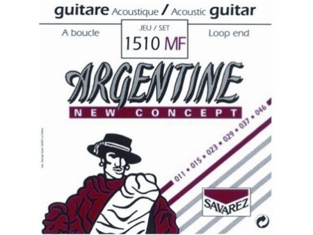 Savarez 1510MF Set Light - Loop End Set 6 corde Argentine per chitarra jazz