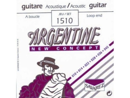 Savarez 1510 Set Extra Light - Loop End Set 6 corde Argentine per chitarra jazz
