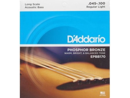 D'Addario EPBB170 Phosphor Bronze Acoustic Bass Set di corde per basso acustico